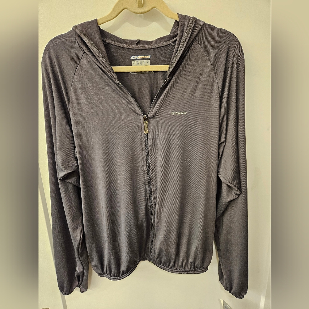 NWT - Reebok Hooded Gunmetal Warmup Jacket - Size XL